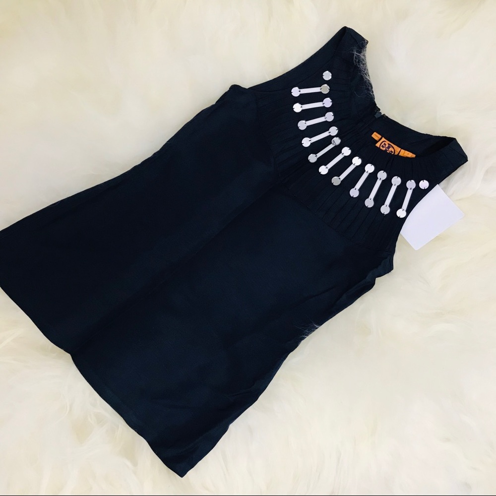 Tory Burch Embellished Sleeveless Blouse